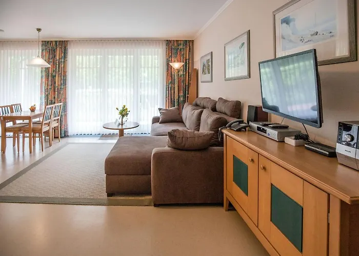 Duenenpark Binz - Komfort Ferienwohnung Mit 1 Schlafzimmer Und Terrasse Im Erdgeschoss 002